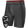 thumbnail image 1 of Exxact Sports Mens Baseball Sliding Shorts with Soft Athletic Cup, Breathable Padded Compression Shorts for Baseball Softball (Black, AS), 1 of 7