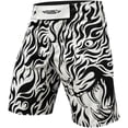 thumbnail image 1 of Exxact Sports Pro MMA Shorts, No-Gi BJJ Jiu Jitsu Shorts for Men, Boxing, UFC, Cross Training, Kickboxing & Grappling Shorts (White Tiger, Adult X-Large), 1 of 7