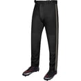 thumbnail image 1 of Exxact Sports Proline Full Length Baseball Pants Adult with Stripes, Relaxed Fit Open Bottom Men Baseball Pants (Black/Vegas Gold, A4XL), 1 of 7