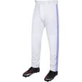 thumbnail image 1 of Exxact Sports Proline Full Length Baseball Pants Youth with Stripes, Relaxed Fit Open Bottom Boys Baseball Pants (White/Dark Blue,YS), 1 of 7