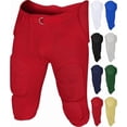 thumbnail image 1 of Exxact Sports Proline Men's Integrated Football Pants with 7 Flex Pads, Lightweight Football Practice Pants for Protection (A2XL, Red), 1 of 7