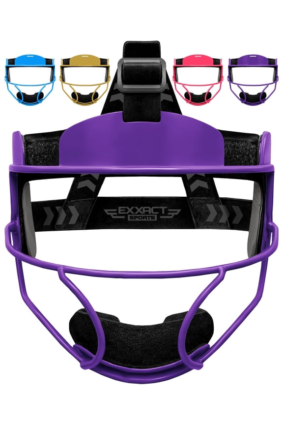Softball Face Mask Girls Youth & Adult, Protective Lightweight Fielders Mask Softball For Enhanced Performance (Purple, Youth)