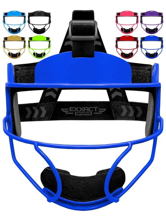 Softball Face Mask Girls Youth & Adult, Protective Lightweight Fielders Mask Softball For Enhanced Performance (Royal Blue, Youth)