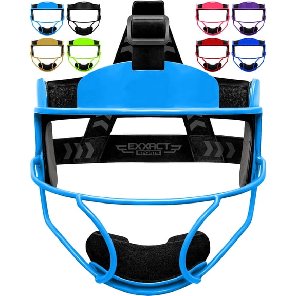 Exxact Sports Softball Face Mask Girls Youth & Adult, Protective Lightweight Fielders Mask Softball For Enhanced Performance (Sea Foam, Youth)