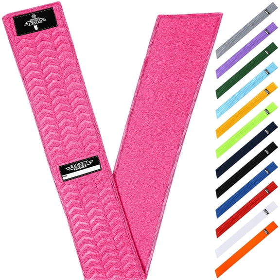 Exxact Sports Streamer Towel Football with Hook & Loop Fastener, Ultra Light Quarterback QB Pink Football Towel to Clean Hands, Visor, Gloves - Highly Absorbent, Quick-Dry (Pink)