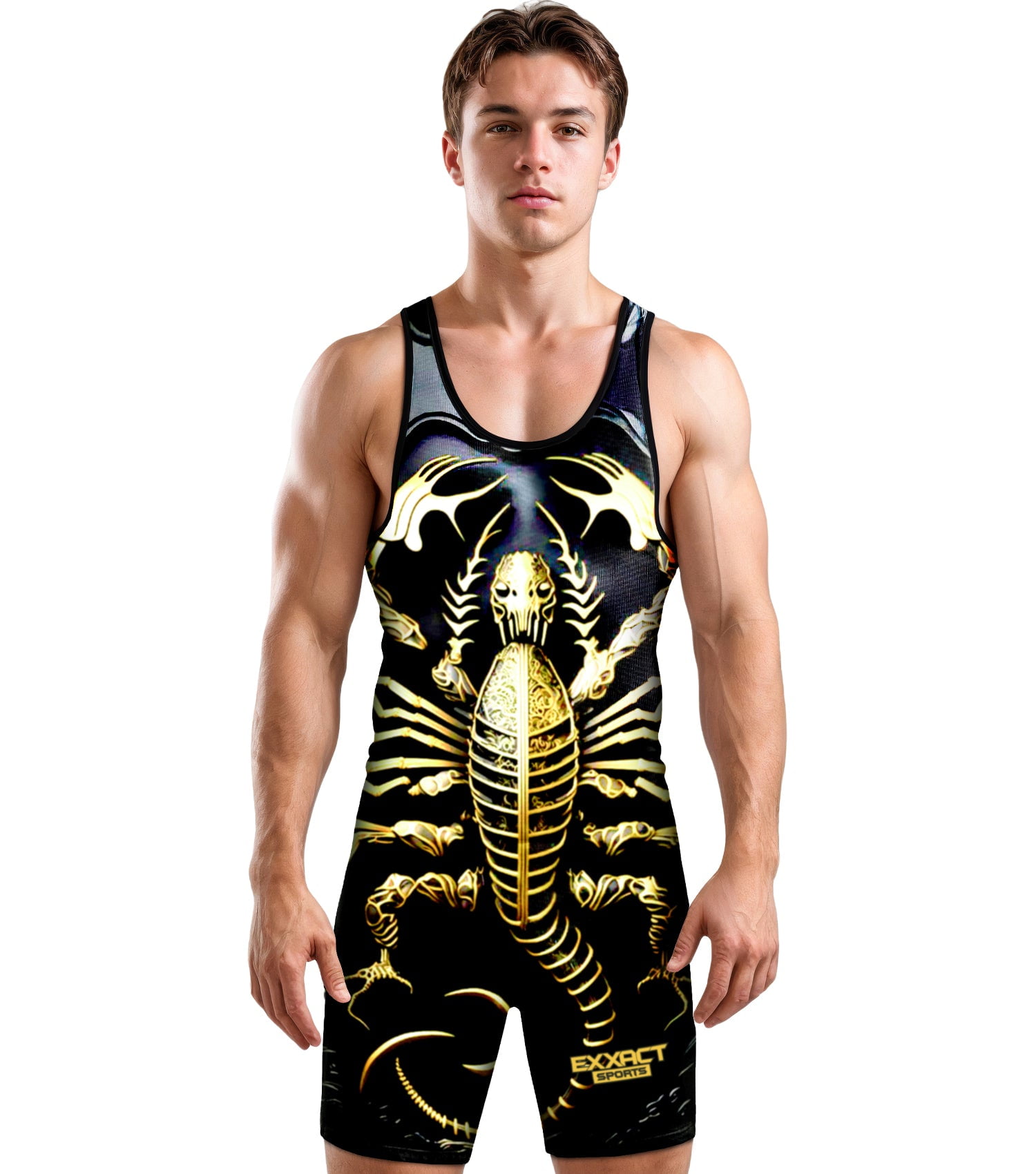 Exxact Sports Sublimated Wrestling Singlet for MMA, Powerlifting ...