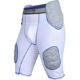thumbnail image 1 of Exxact Sports Touchdown 5-Pad Youth Football Girdle - Football Padded Girdle with Cup Pocket, Boys Padded Compression Shorts (YL, White), 1 of 1