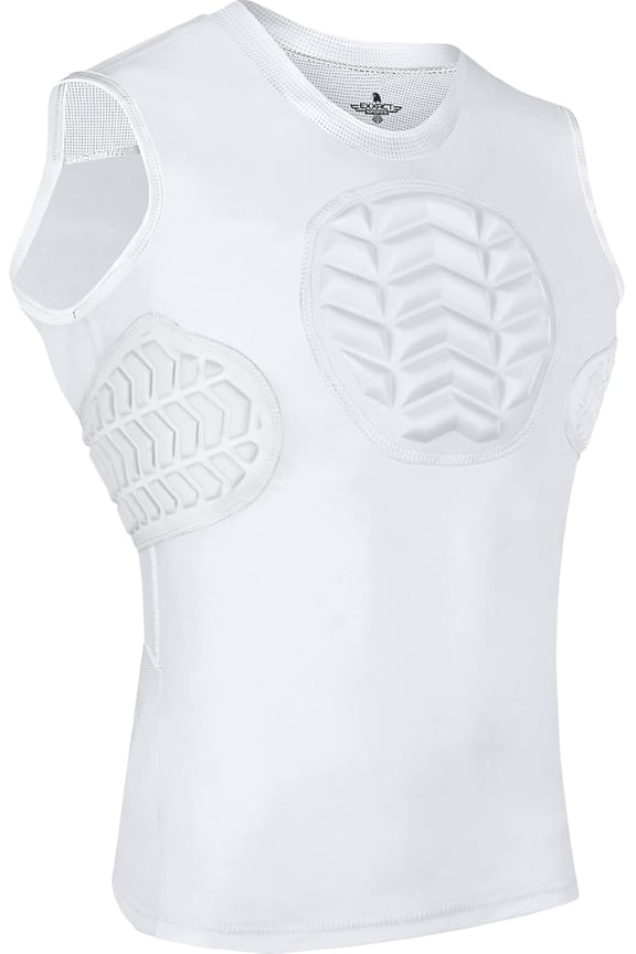 Youth Baseball Chest Protector, Sternum Chest Guard, Baseball Chest Protector Youth Softball Chest Protector Girls Youth (White, Chest & Rib Protector , YS)