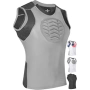 Exxact Sports Youth Baseball Chest Protector, Sternum Chest Guard, Baseball Chest Protector Youth Softball Chest Protector Girls Youth Gray, YL