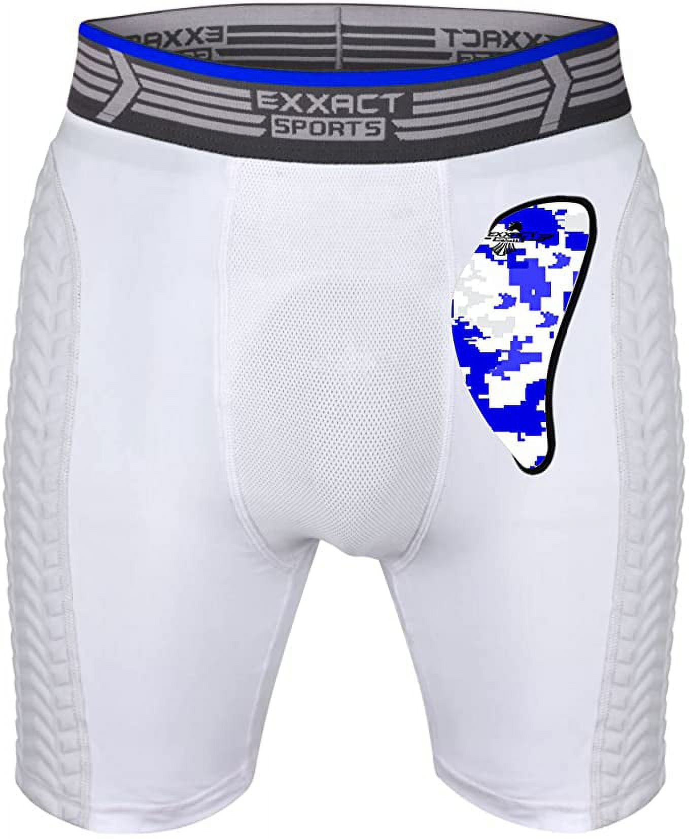 Exxact Sports Youth Baseball Sliding Shorts w/Soft Athletic Cup, Compression Fit