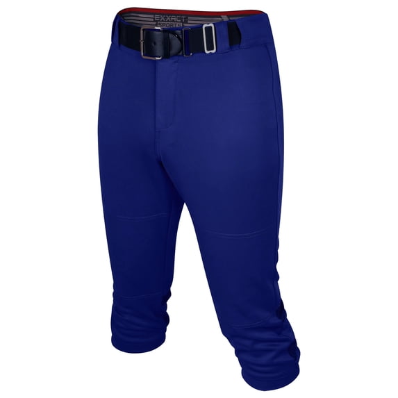 Exxact Sports Women’s Softball Pants with Zipper Fly, Elastic Bottom and Mesh Panels, Fastpitch Softball Pants for Women (Navy, Adult X-Large)