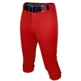 thumbnail image 1 of Exxact Sports Women’s Softball Pants with Zipper Fly, Elastic Bottom and Mesh Panels, Fastpitch Softball Pants for Women (Red, Adult X-Large), 1 of 7