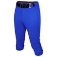 thumbnail image 1 of Exxact Sports Women’s Softball Pants with Zipper Fly, Elastic Bottom and Mesh Panels, Fastpitch Softball Pants for Women (Royal Blue, Adult Small), 1 of 7