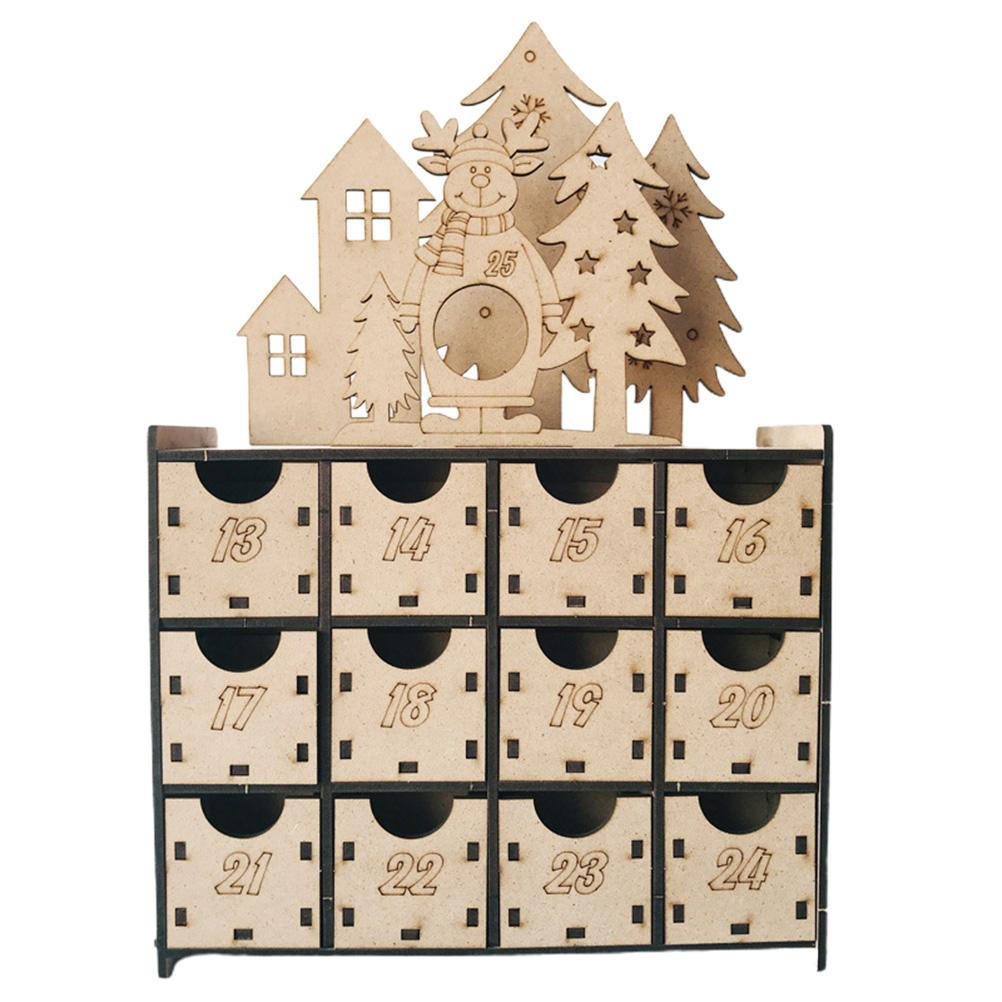 Eychin Christmas Advent Calendar with 25 Drawers Chocolate Countdown to