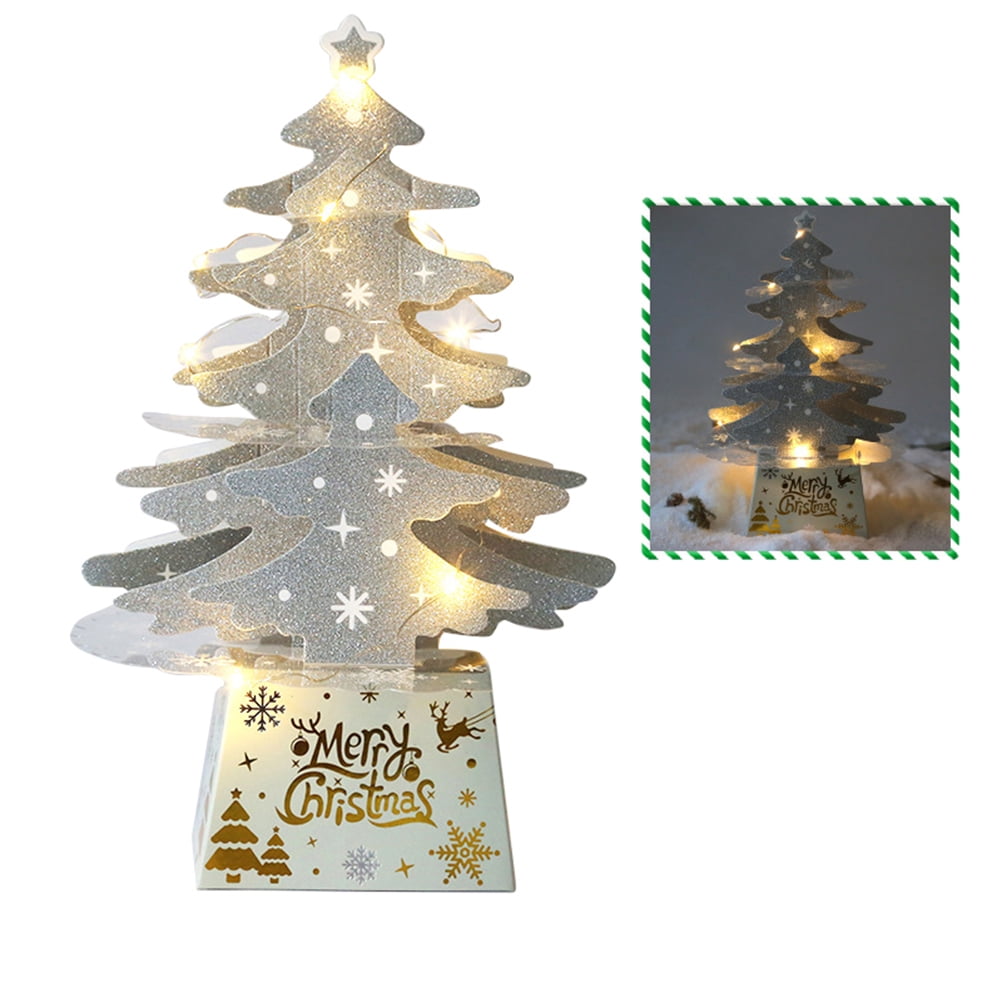 Eychin Christmas Decorations Mini Desktop Christmas Tree Ornaments