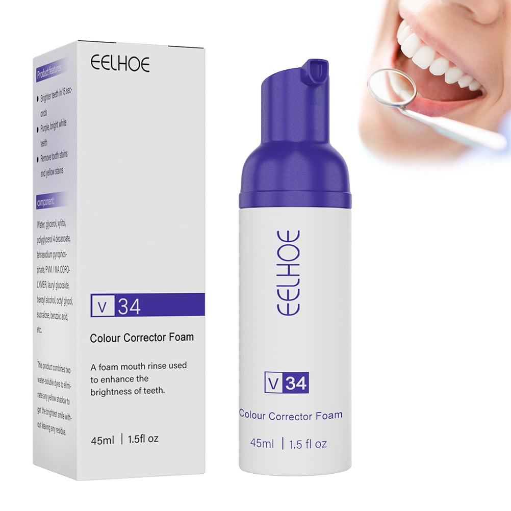 Eychin Colour Corrector Foam 45ml Tooth Stain Removal Teeth Whitening