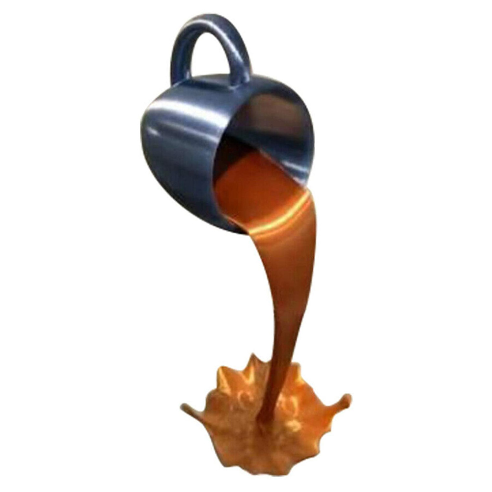 Eychin Floating Spilling Coffee Cup Spilling Pouring Coffee Cup