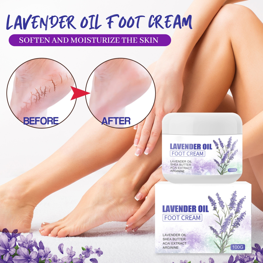 Eychin Foot Cream Anti Cracking and Moisturizing Lavender Oil Foot