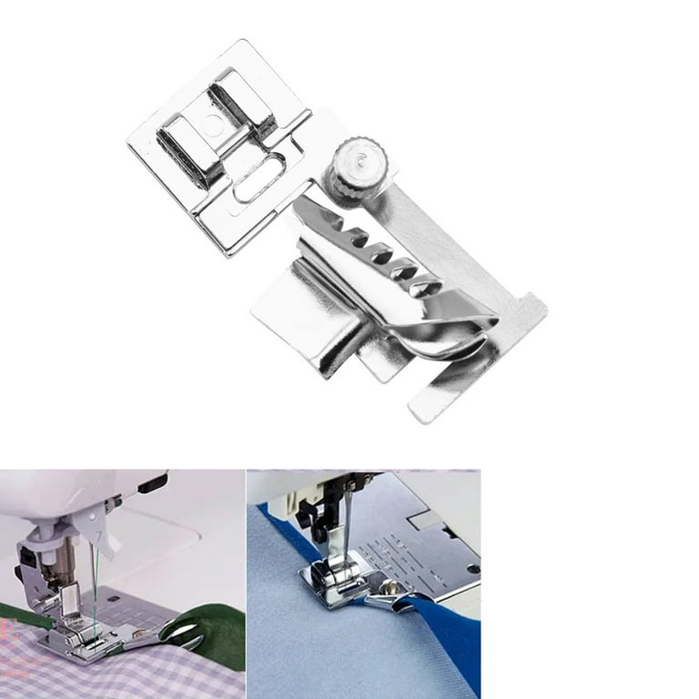 Household Multifunctional Electric Sewing Machine Bias Binder Presser Foot,  0.5-2cm Adjustable Fold Bias Tape Maker
