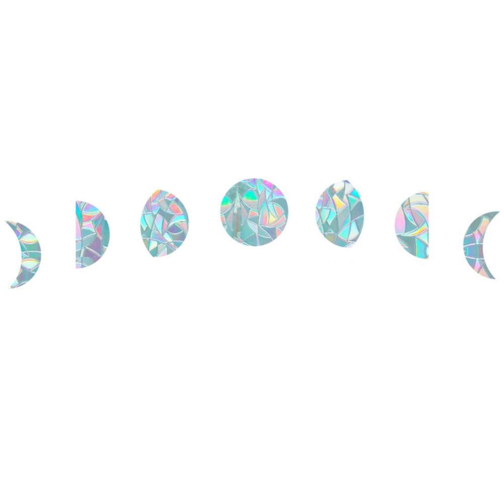 Eychin Window Clings Reusable Rainbow Prism Static Stickers Gluefree