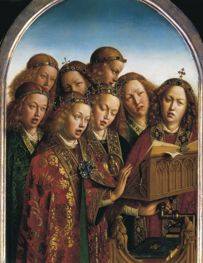 Eyck Jan Van (1390-1441) Eyck Hubert Van (1370-1426) Canvas Art - (24 x 36)