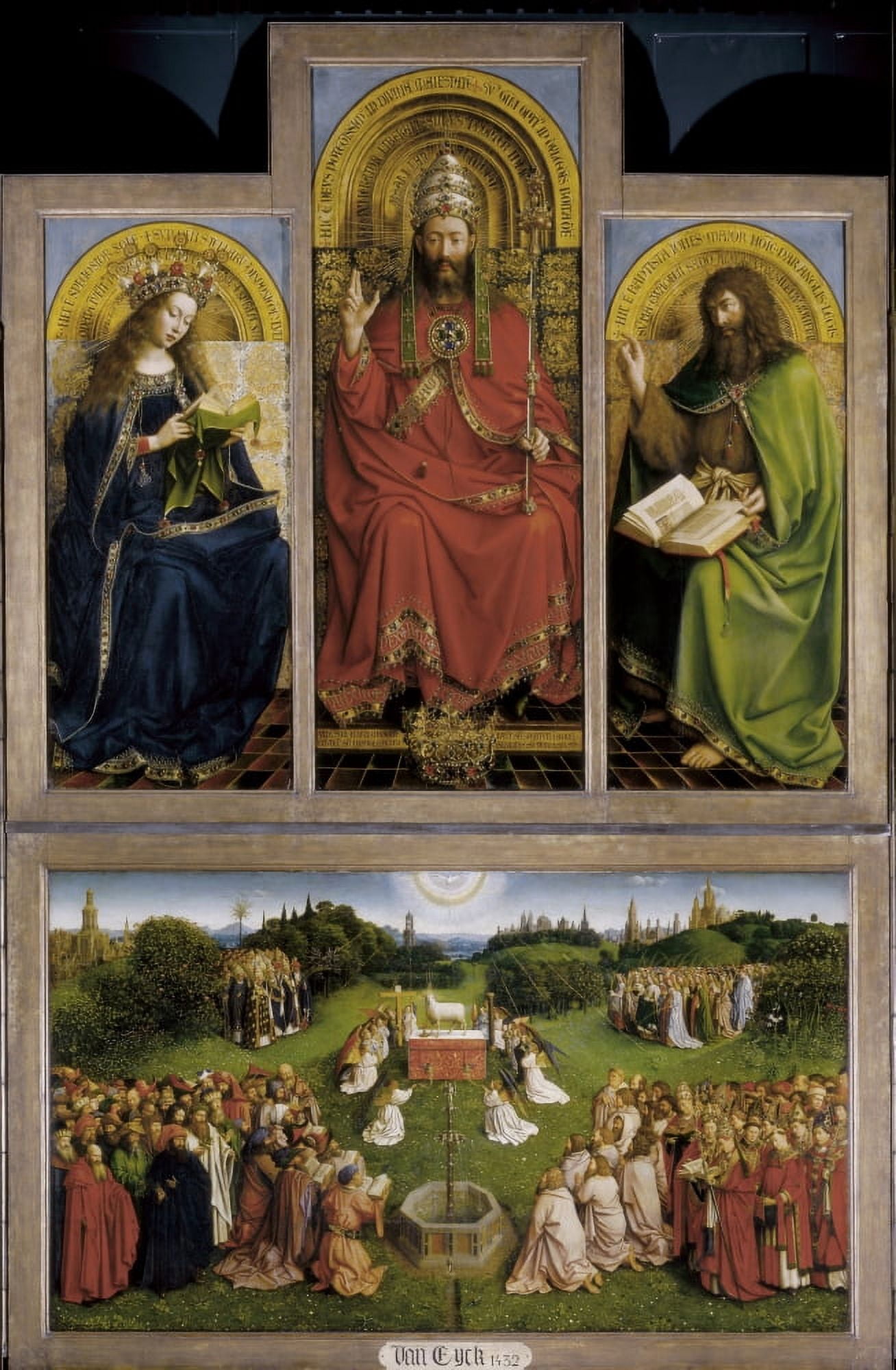 Eyck Jan Van (1390-1441) Eyck Hubert Van (1370-1426) Canvas Art - (24 x 36)