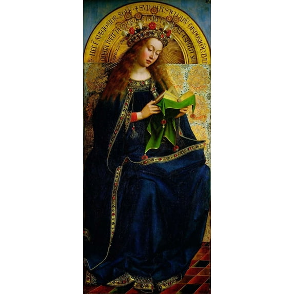 Eyck "The Ghent Altarpiece" (1432) Glossy Poster