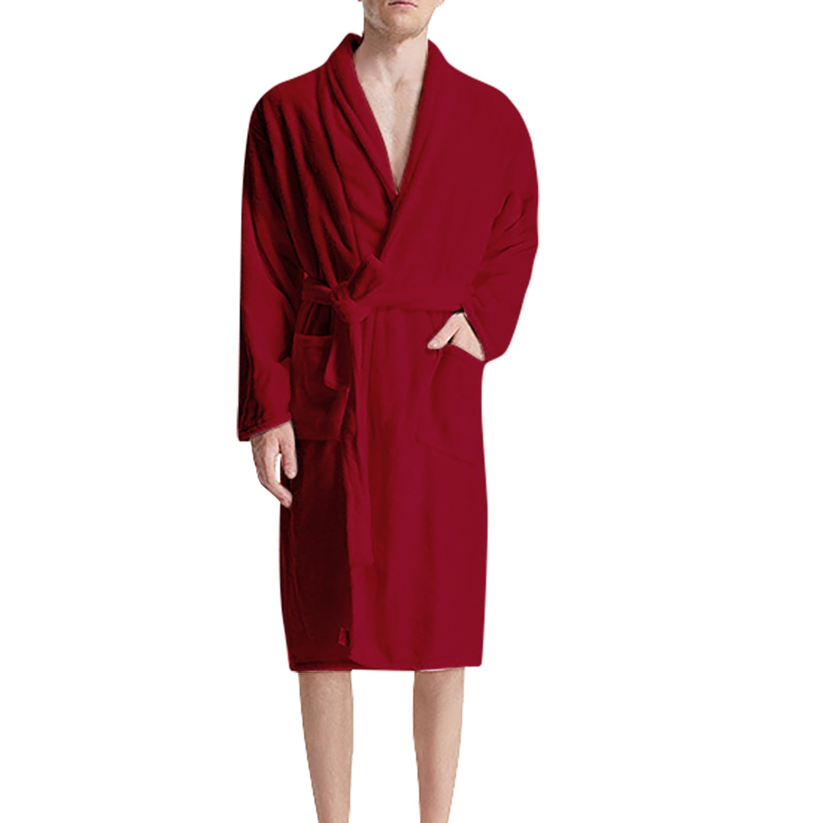 Eyclop Pajamas for Men Clearance Men's Casual Solid Color Autumn and