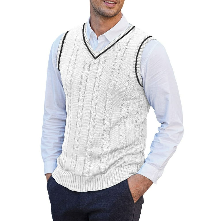 Mens sweater vest clearance cheap