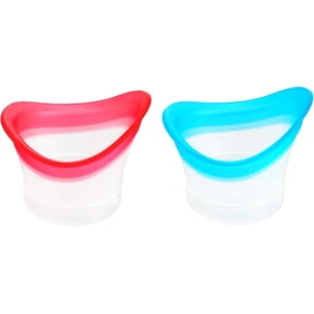 Eye Bath Cup & Silicone Eye Wash Set - Reusable Dry Eyes Relief Wash Kit, Portable Eye Rinse Cup for Makeup Removal, Irritation Soothing and Tired Eyes Refresh(2 Pack)