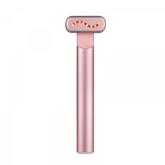 Eye Beauty Instrument Red Light Therapy Facial Beauty Instrument Heating Micro Current Vibration Eye Beauty Instrument Reduce Wrinkles,Fine Lines,Black Circles,and Swelling (Pink)