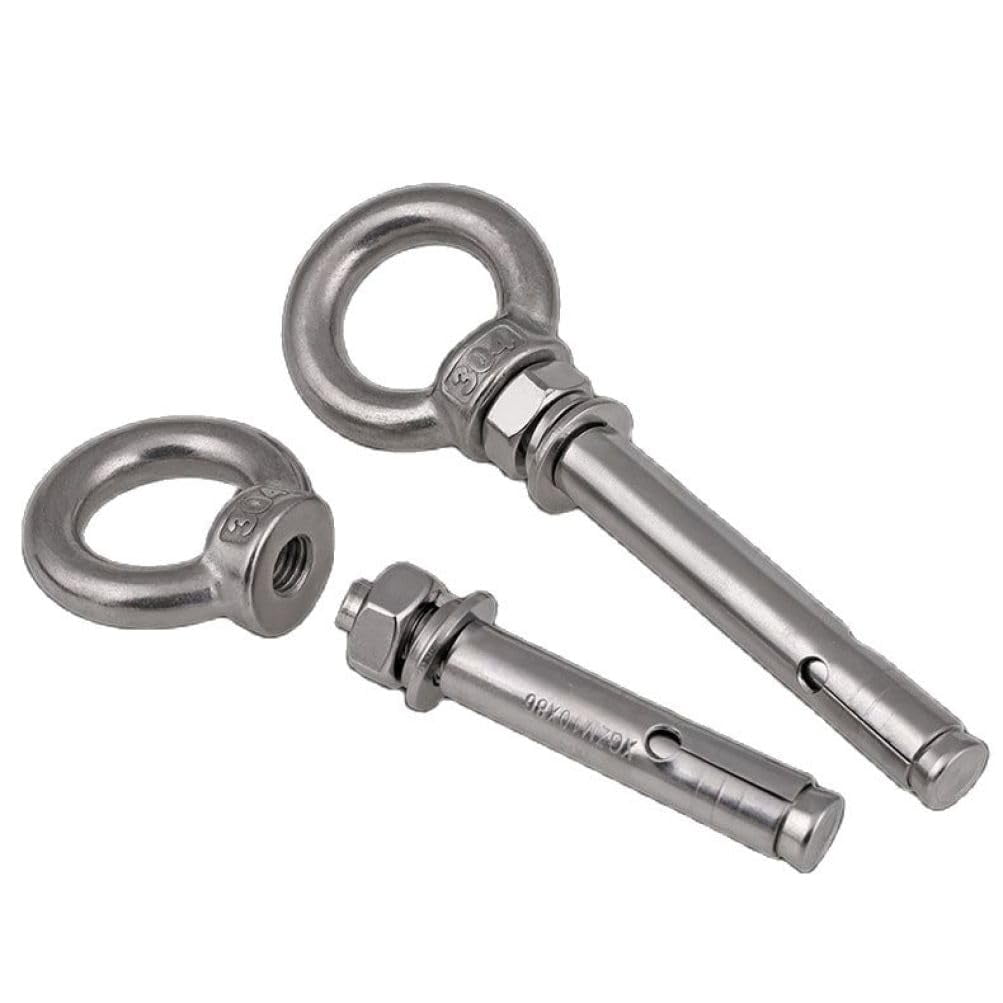 Eye Bolt,Expansion Screw, 2pcs 304 Stainless Steel Expansion Screw Hook ...