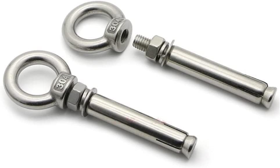 Eye Bolt Ringbolt,Expansion Bolts 2Pcs M6 M8 M10 AntiLoose 304