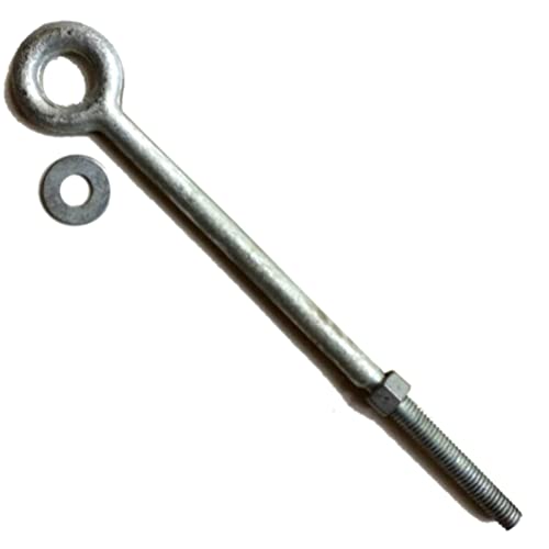 Eye Bolts 2.5" to 12" Dipped Galvanized Steel Eye Bolt