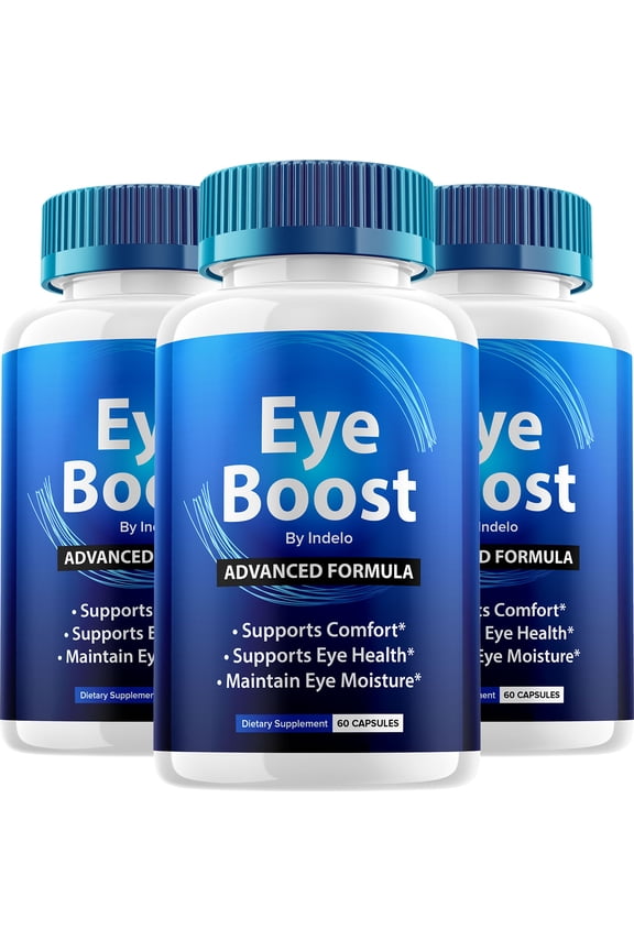Eye Boost Eye Support Supplement EyeBoost Capsules Vitamins Healthy Vision, 3 Pack, 180 Capsules