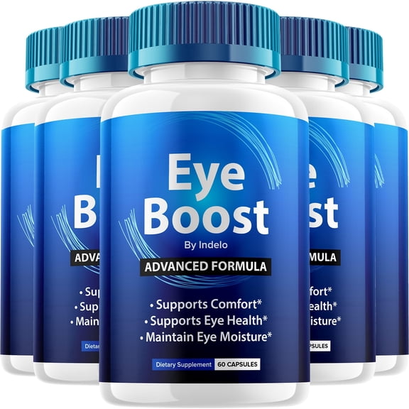Eye Boost Eye Support Supplement  EyeBoost Capsules Vitamins Healthy Vision, 5 Pack, 300 Capsules