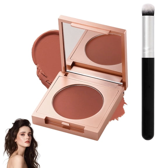 Under Eye Brightener with Brush, Colored Clay CC Undereye Corrector for Dark Circles, Conceal Brighten Hydrating Under Eye Skin, Skin Concealer Color Correcting for Women