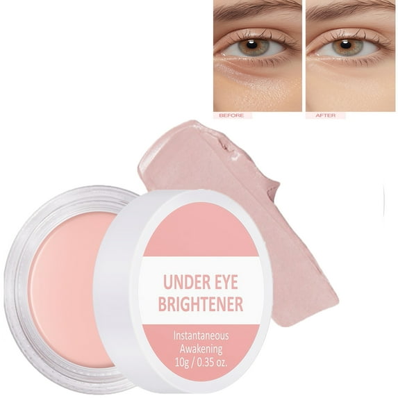 Under Eye Brightener,Color Correcting Eye Brightener,Colored Undereye Corrector Concealer Full Coverage For Dark Circles, Lightweight Cream Under Eye Concealer，1PCS