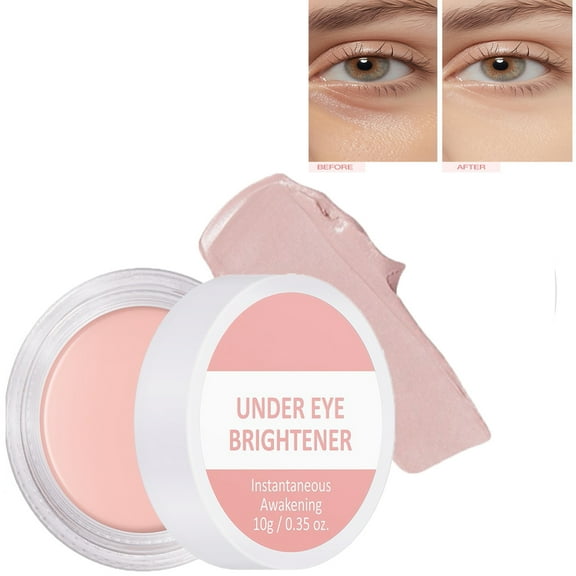Under Eye Brightener,Color Correcting Eye Brightener,Colored Undereye Corrector Concealer Full Coverage For Dark Circles, Lightweight Cream Under Eye Concealer，1PCS