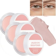 Under Eye Brightener, Color Correcting Eye Brightener,Colored Undereye Corrector Concealer Full Coverage For Dark Circles, Lightweight Cream Under Eye Concealer 3PCS