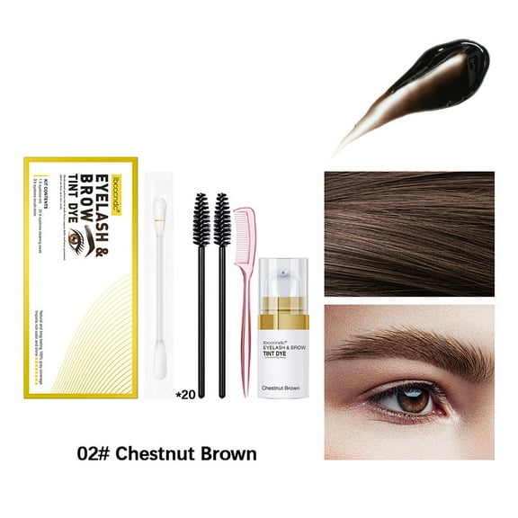 Eye Brow Tint,Eyebrow Setting Gel,Brow Gel,Semi-permanent eyebrow dye cream black military brown 3D natural shape long lasting brow tint makeup(MulticolorB)