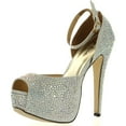 thumbnail image 1 of Eye Candie Womens Juliana-77 Shiny High Heel Fashion Sandal, 1 of 4