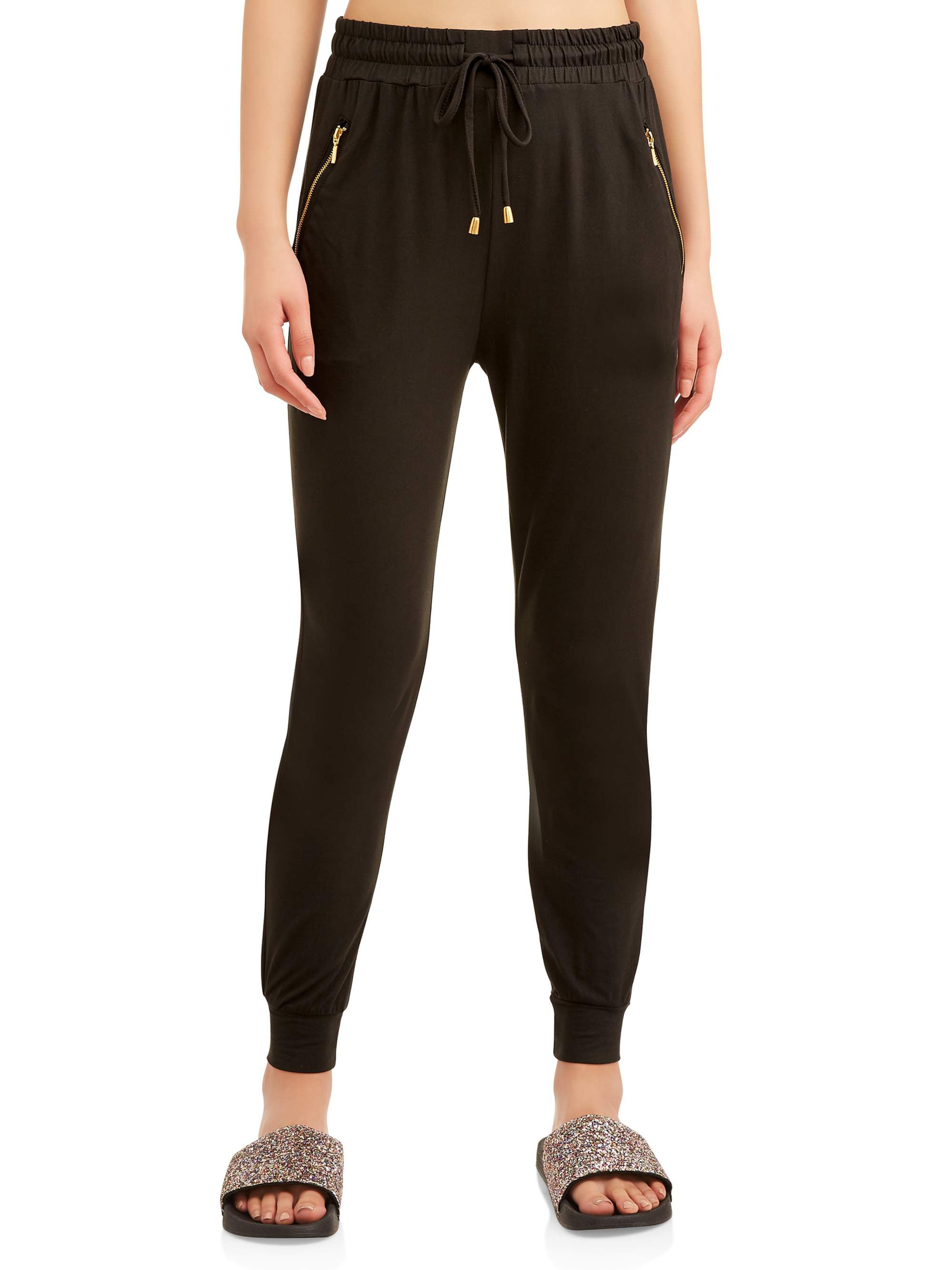 Eye Candy Juniors' Peached Zip Pocket Joggers 