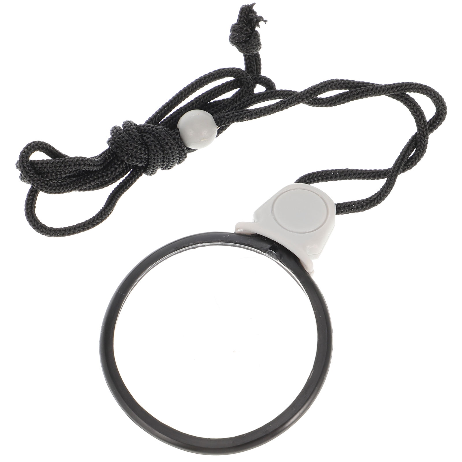 Eye Candy Magnifier Map Jewelry Magnifying Glass with Led Light Lamp Necklace Glasses Child