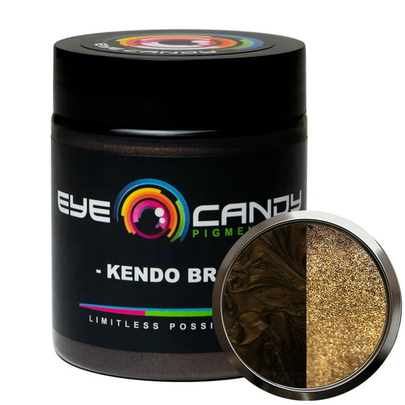 Eye Candy Mica Powder Pigment “Kendo Brown” (25g) Multipurpose DIY Arts and Crafts Additive | Woodworking, Epoxy, Resin, Natural Bath Bombs, Paint, Soap, Nail Polish, Lip Balm (Kendo Brown, 25G)