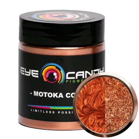 Eye Candy Mica Powder Pigment"Motoka Copper” (25g) Multipurpose DIY Arts and Crafts Additive | Woodworking, Epoxy, Resin, Natural Bath Bombs, Paint, Soap, Nail Polish, Lip Balm (Motoka Copper, 25G)