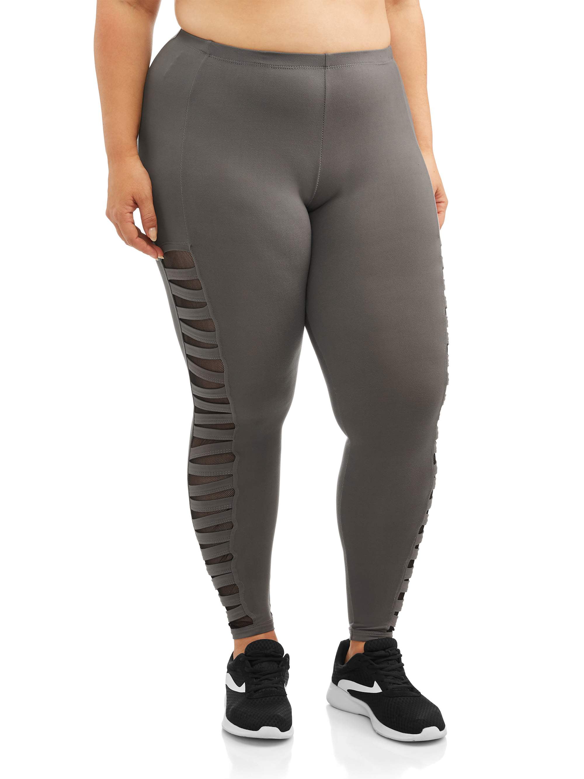Eye Candy Women's Plus Size Active Full Length Cut Out Legging