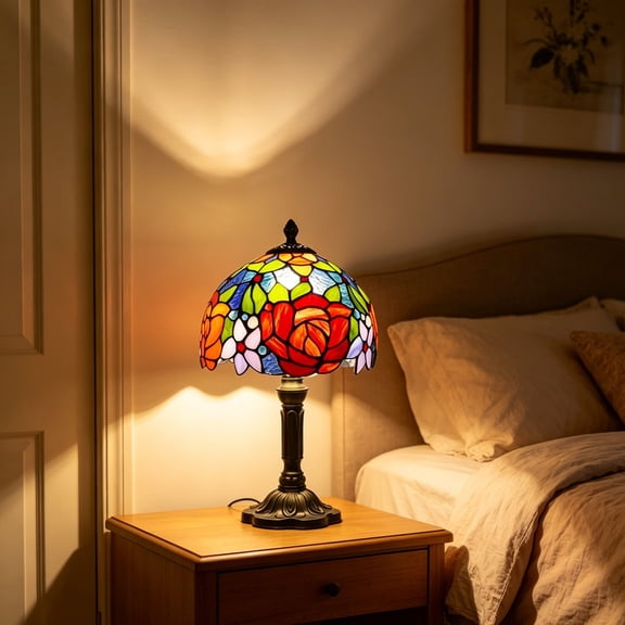 Eye Caring Table Lamp Small Desk Lamp Bedroom Living Room Study Coffee Shop Wedding Party Ambient Light Reading Night Light for Bedside Desk Shelf Home Decor Back To School Home Office Study Corner