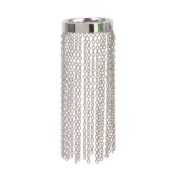 Eye Catching Adjustable Size Chain Fringe Rings Stainless Steel Rings Jewelry for Trendy Ladies Fashionable Adorment