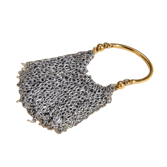 Eye Catching Adjustable Size Chain Fringe Rings Stainless Steel Rings Jewelry for Trendy Ladies Fashionable Adorment